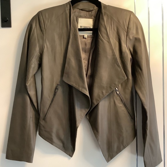🌟HP🌟BB Dakota XS soft Leather Taupe open Drape - Picture 2 of 12
